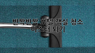 ✨ 반짝반짝 호텔 객실 청소 마스터 되기 ✨